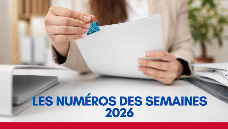 Les numéros des semaines 2026