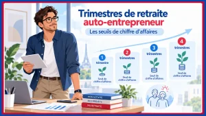 Lire la suite à propos de l’article Trimestres de retraite auto-entrepreneur : les seuils de chiffre d&rsquo;affaires 2026