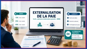 Lire la suite à propos de l’article Externalisation de la paie : tarifs, cabinets et alternative gratuite en 2026