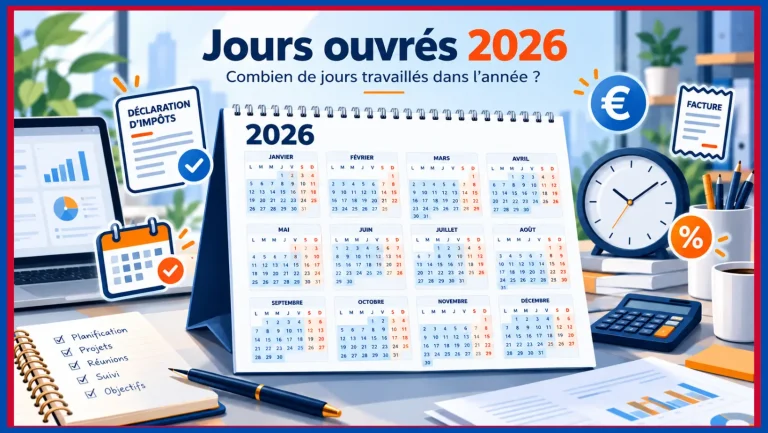 Jours ouvrés 2026