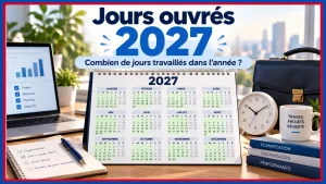 Lire la suite à propos de l’article Jours ouvrés 2027 : combien de jours travaillés dans l’année ?